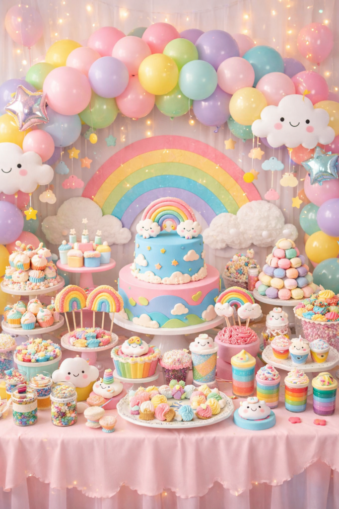 Decoração Festa Infantil Arco-Íris – Ideias para Decoração Festa Infantil