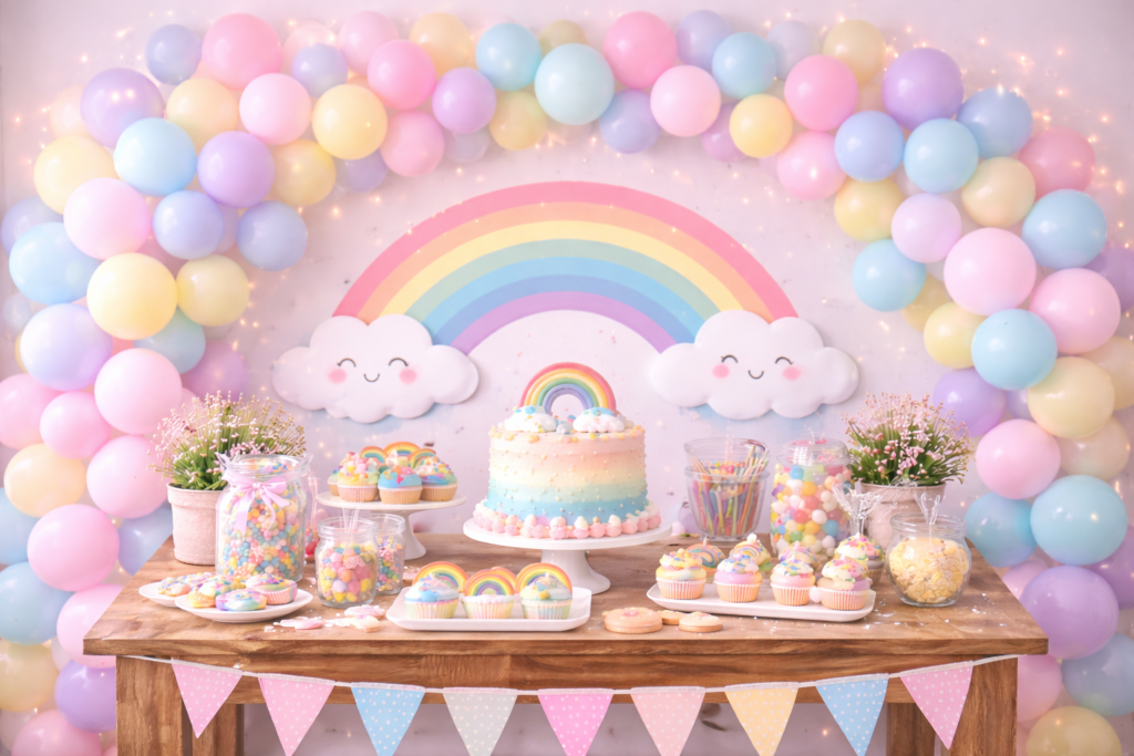 Decoração Festa Infantil Arco-Íris – Ideias para Decoração Festa Infantil