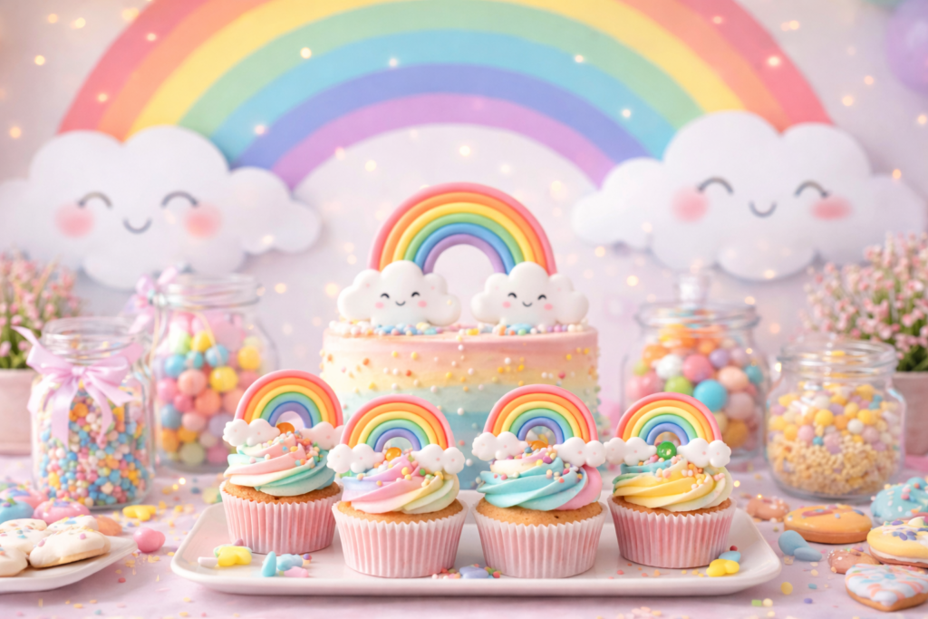 Decoração Festa Infantil Arco-Íris – Ideias para Decoração Festa Infantil