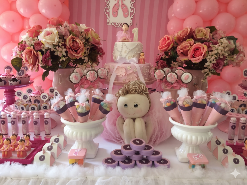 Decoração Festa Infantil Bailarina – Ideias para Decoração Festa Infantil