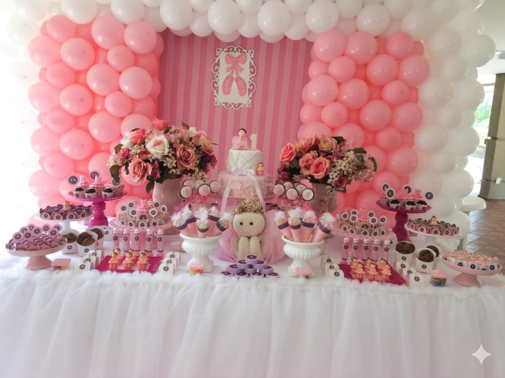 Decoração Festa Infantil Bailarina – Ideias para Decoração Festa Infantil