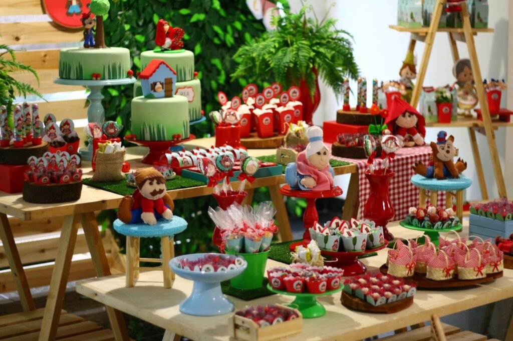 Decoração Festa infantil Chapeuzinho Vermelho - Ideias para Decoração Festa infantil