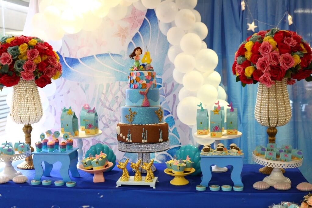 Decoração Festa infantil Fundo do mar - Ideias para Decoração Festa infantil