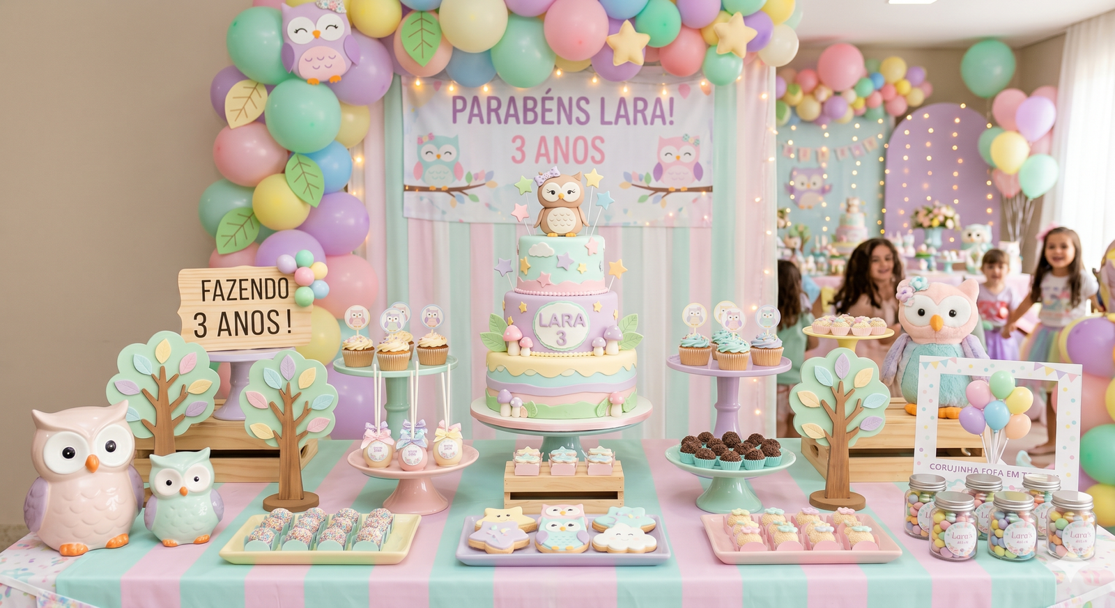 Decoração Festa Infantil Corujinha – Ideias para Decoração Festa Infantil 