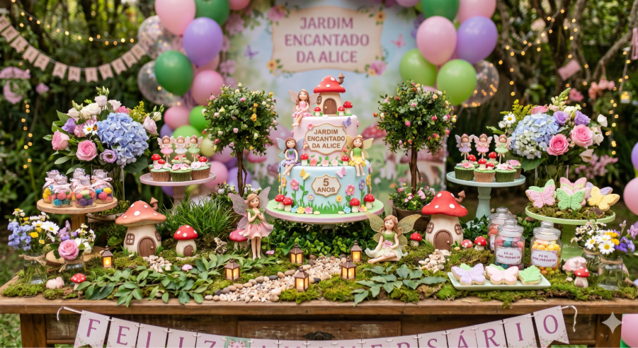 Decoração Festa Infantil Jardim Encantado – Ideias para Decoração Festa Infantil