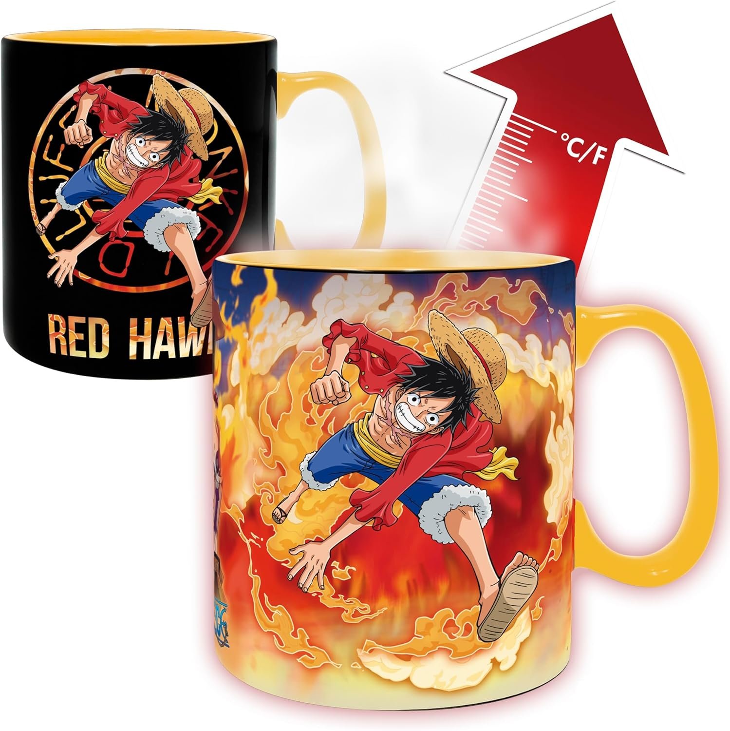 Caneca One Piece Tripulação Completa 400ml Amazon