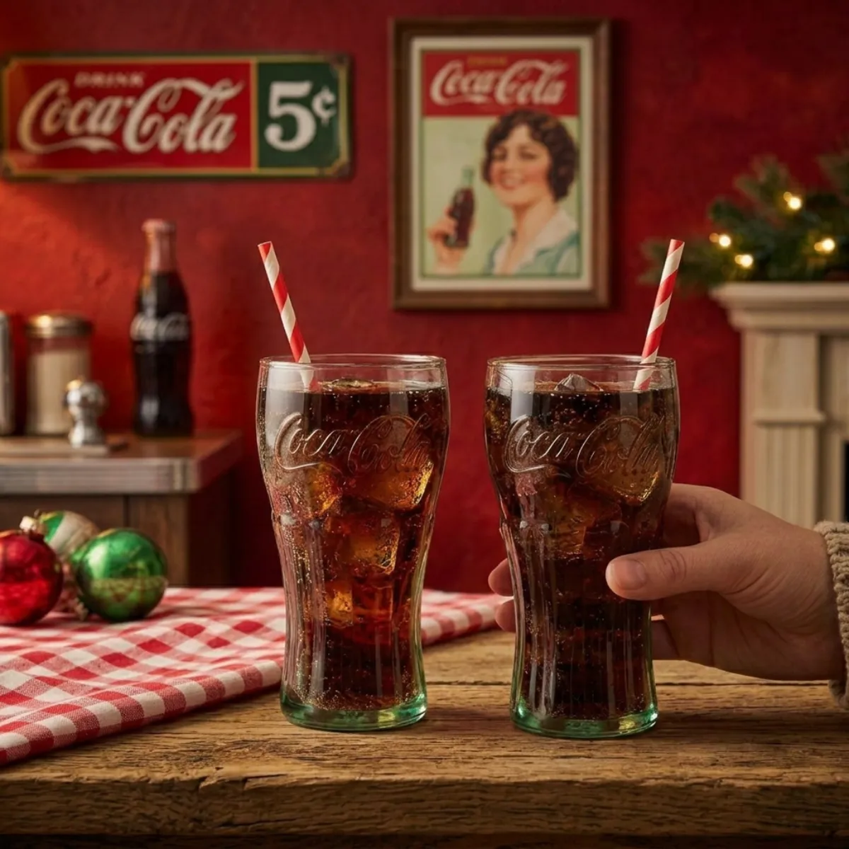 Copo Retrô Coca-Cola Vidro Estampado Kit 2 unidades 766 avaliações