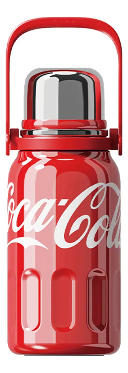 Garrafa Térmica Inox Coca-Cola Logo Icônico gelado quente