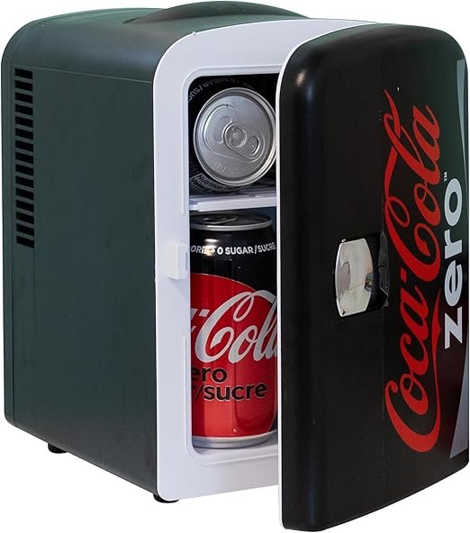 Mini Geladeira Coca-Cola Zero 6 Litros silenciosa 988 avaliações