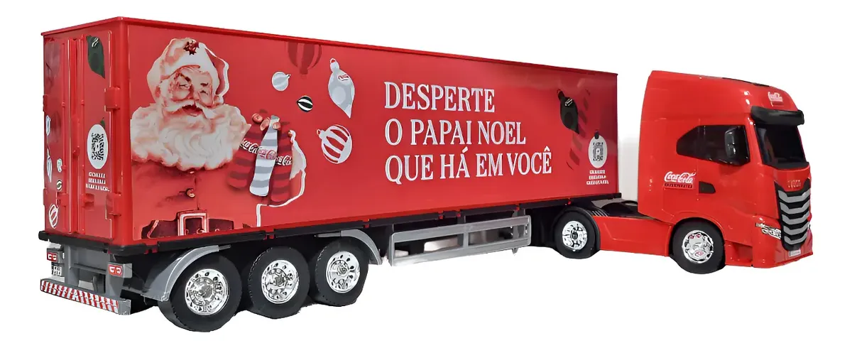 Miniatura Caminhão Coca-Cola Natal Colecionável Metal 51 avaliações