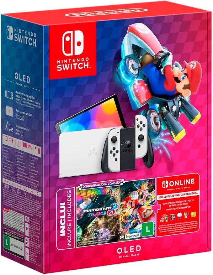 Nintendo Switch OLED Bundle Mario Kart 8 Deluxe Nintendo