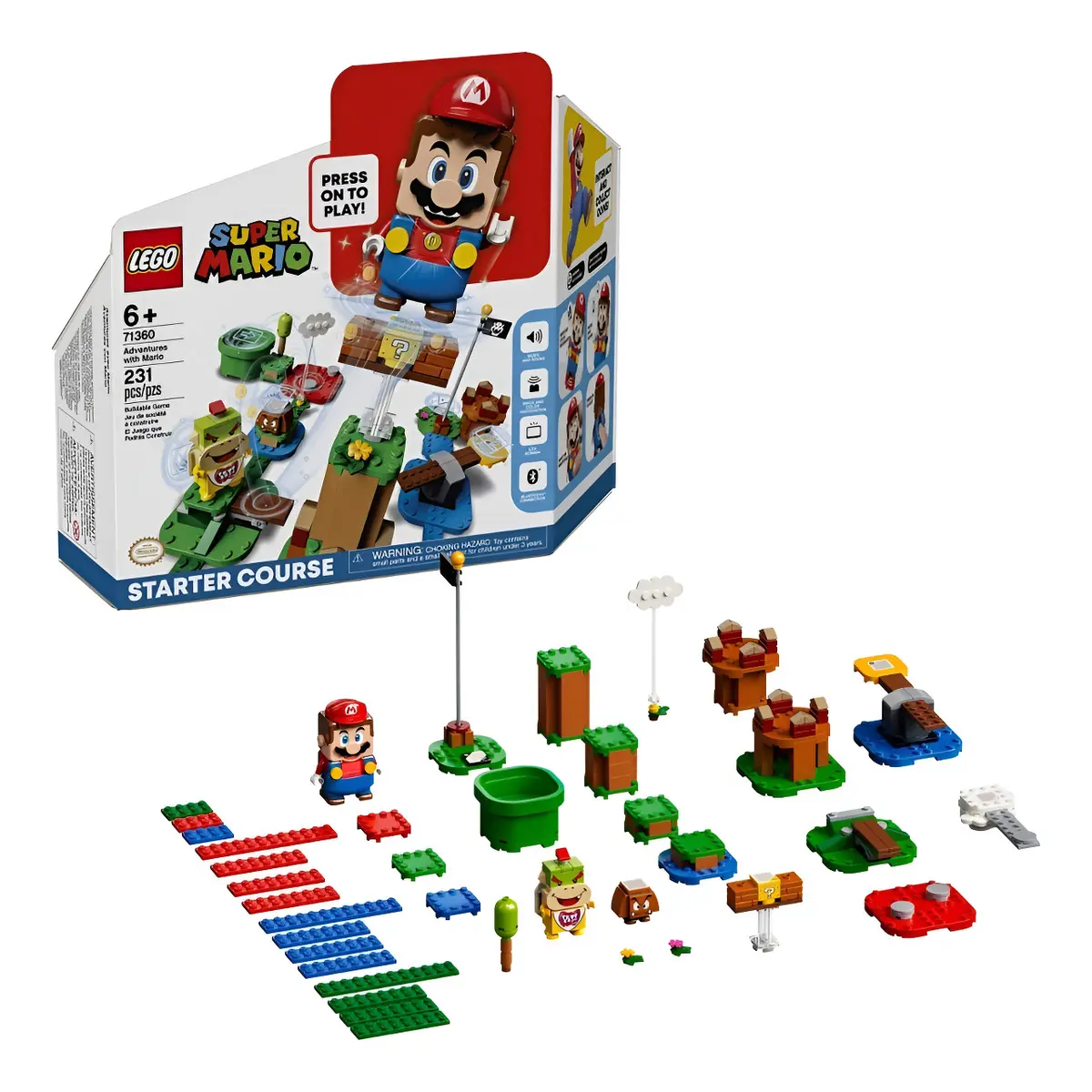 LEGO Super Mario Adventures Pacote Inicial interativo crianças