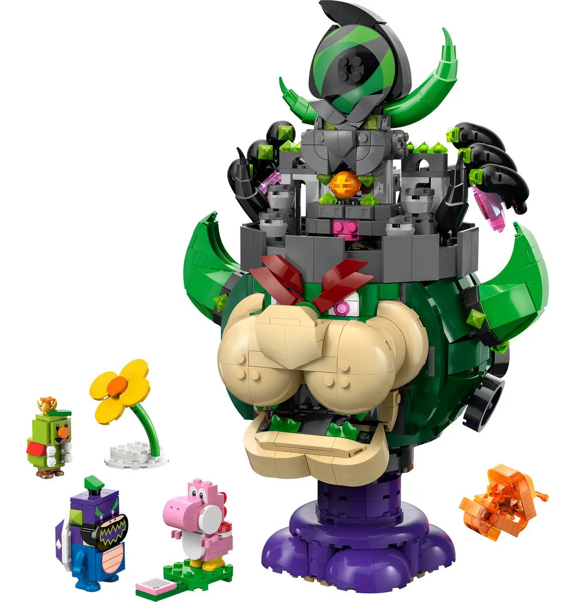 LEGO Super Mario Prince Florian e Bowser Castle Estátua inimigos cela