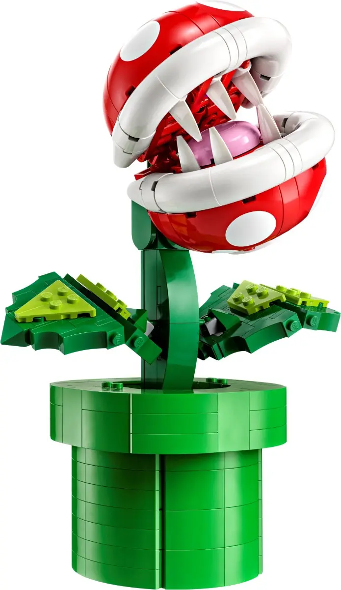 LEGO Super Mario Planta Piranha cano decoração escritório