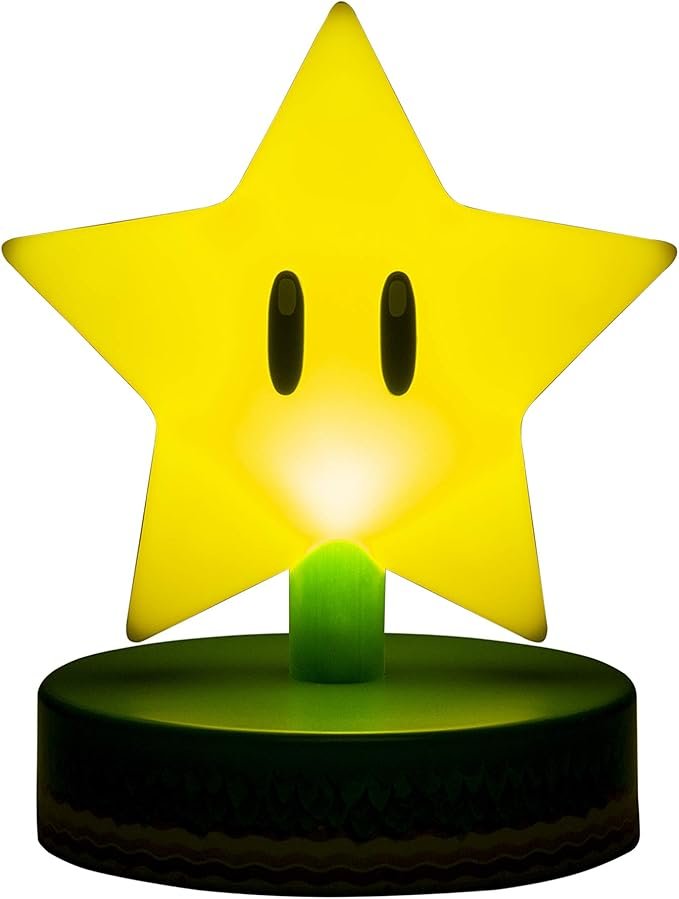 Luminária Estrela da Invencibilidade LED Dourado Star Power