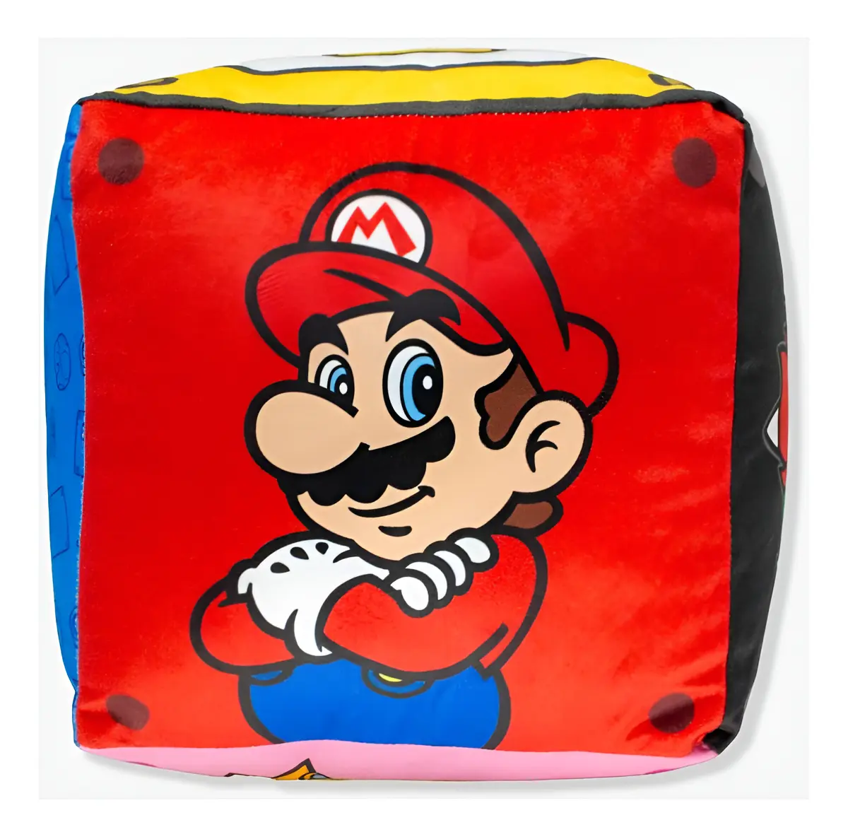 Almofada Cubo Mario personagens decoração sofá cama