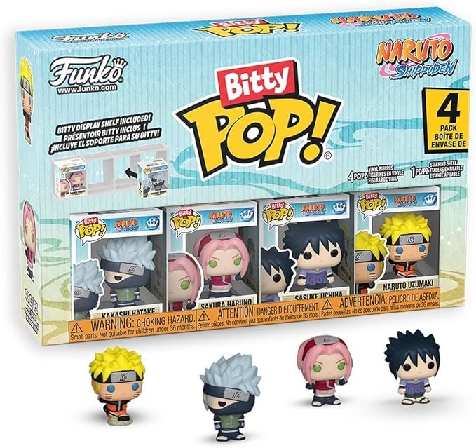 Funko Bitty Pop Naruto Pack 4 Kakashi Sakura Sasuke Amazon