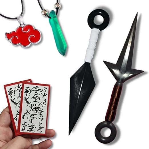 Kit Kunais Ninja Naruto plástico emborrachado pontas maleáveis Amazon