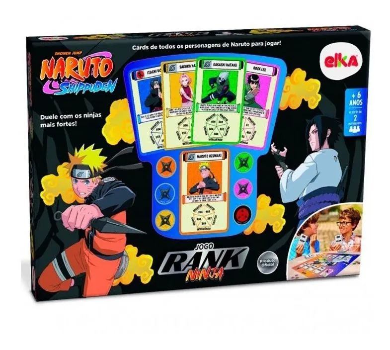 Jogo Rank Ninja Naruto Shippuden estratégia cartas 14 avaliações