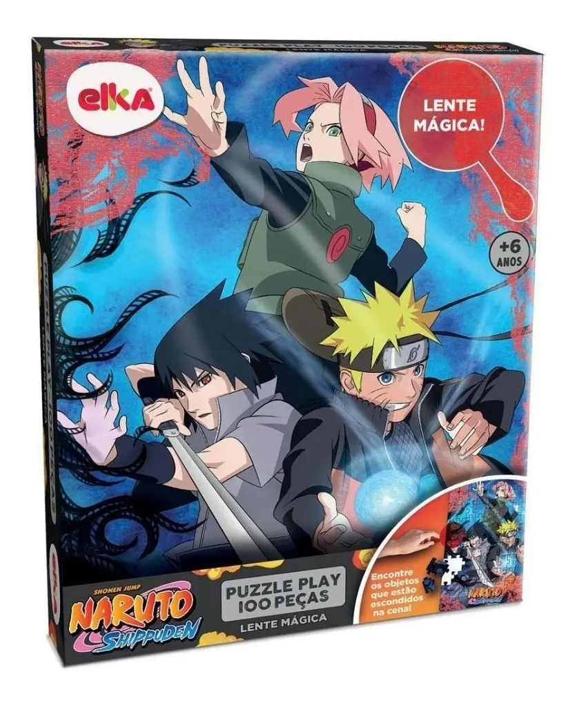 Quebra-Cabeça Naruto Shippuden 100 Peças Puzzle 18 avaliações