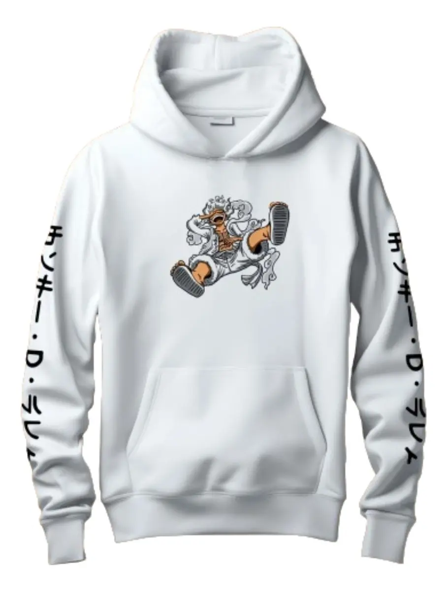 Moletom One Piece Luffy Gear 5 Com Capuz