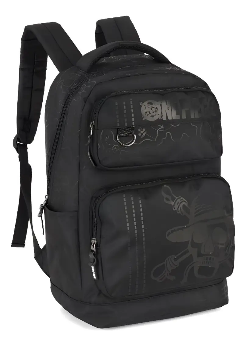 Mochila Escolar One Piece Luffy e Tripulação Grande