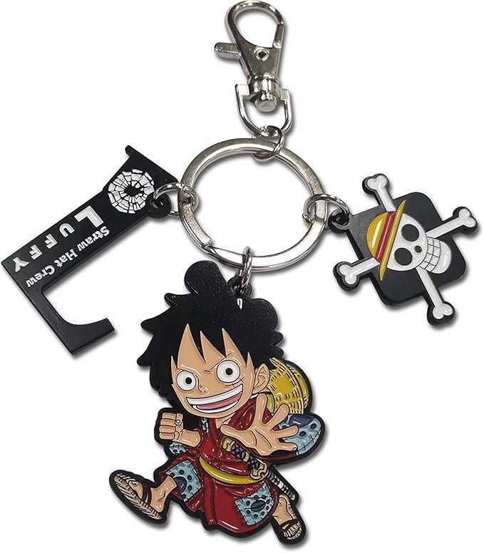 Chaveiro One Piece Caveira e Personagem Kit Amazon