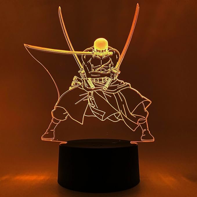 Luminária LED One Piece Personagens Amazon