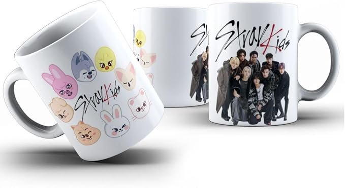 Caneca Stray Kids SKZ Logo Amazon estampa limpa
