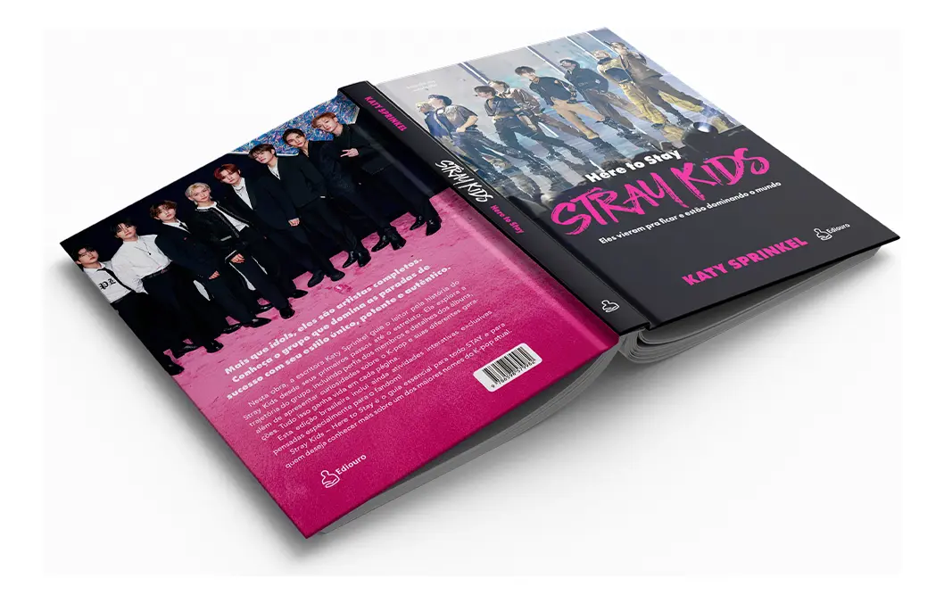 Livro Stray Kids Here To Stay capa dura Katy Sprinkel edição brasileira