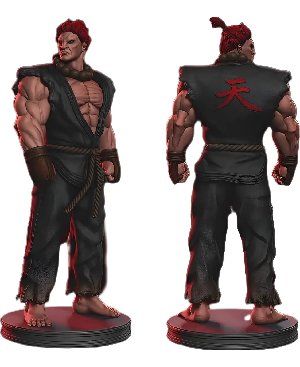 Street Fighter Akuma Em 17cm impressão 3D decoração