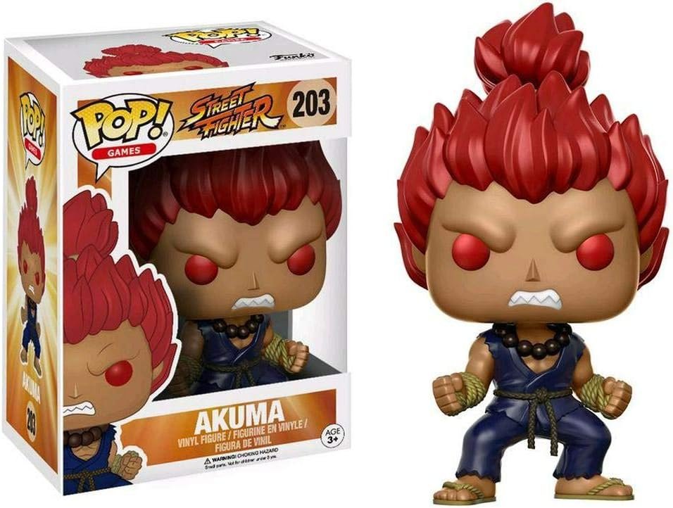 Funko Pop Akuma Street Fighter Punho Sombrio rosário