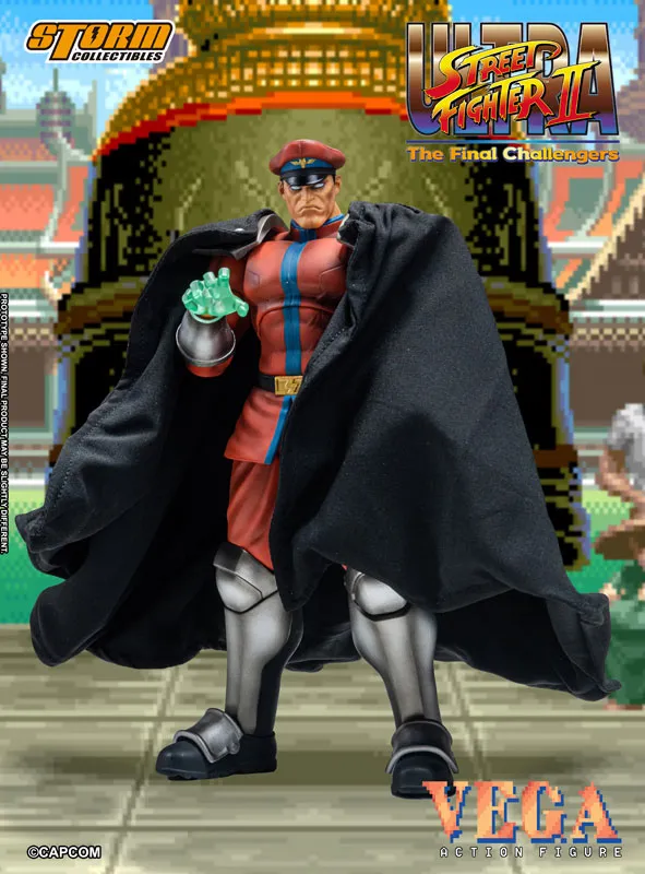 M. Bison Storm Collectibles Street Fighter figura premium articulação