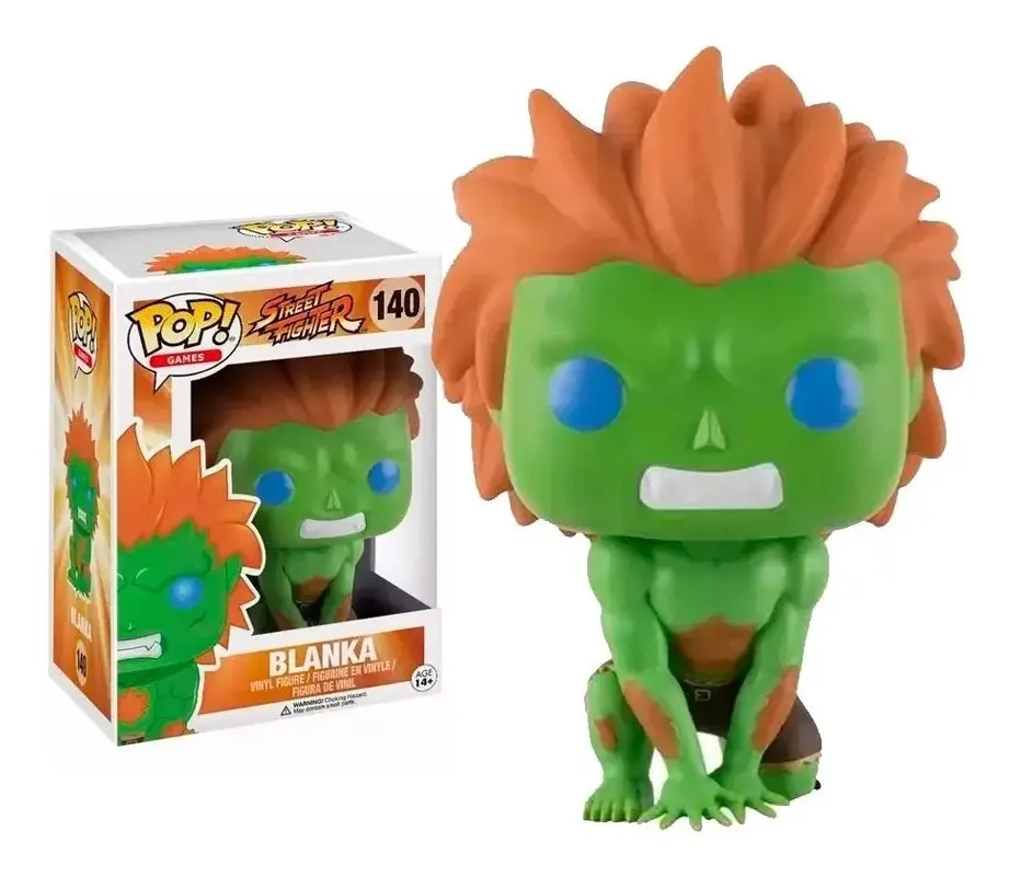 Funko Pop Blanka Street Fighter brasileiro elétrico verde Jason Momoa