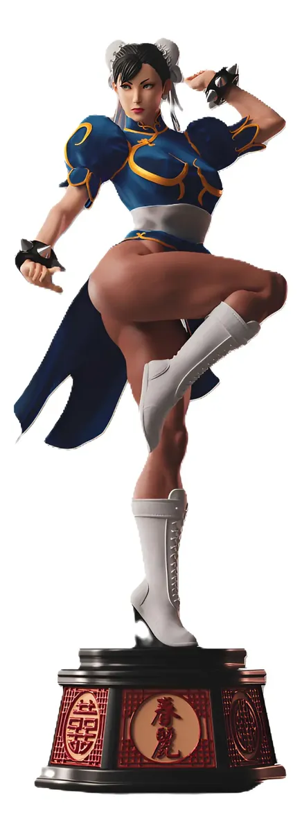 Chun-li Street Fighter Estátua impressão 3D decoração