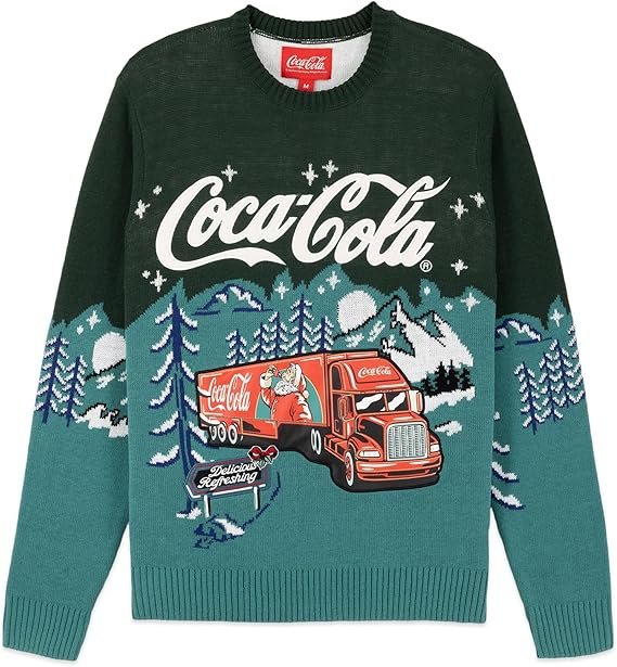 Coca-Cola Suéter de Natal Retrô licenciado oficial Amazon