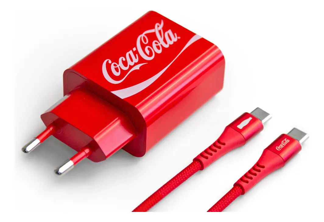 Kit Carregador USB-C Coca-Cola com Cabo 151 avaliações