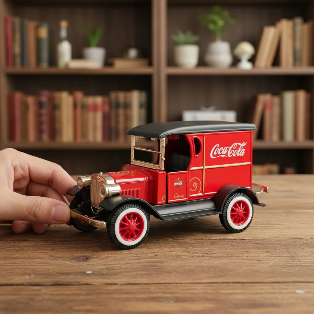 Carrinhos Vintage Coca-Cola miniaturas retrô coleção