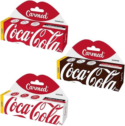 Kit 3 Unidades Carmed Coca-Cola Hidratante Labial 10g Amazon
