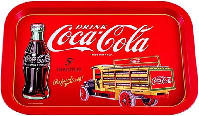 Bandeja Retangular Coca-Cola Retrô aço folha de flandres 108 avaliações Amazon