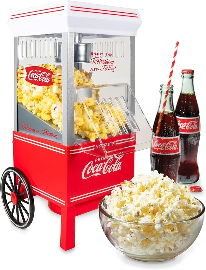 Máquina de Fazer Pipoca Vintage Coca-Cola réplica anos 1900 728 avaliações Amazon
