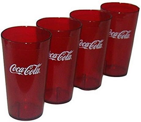 Kit Copos Festa Temática Coca-Cola acrílico sem BPA empilháveis Amazon