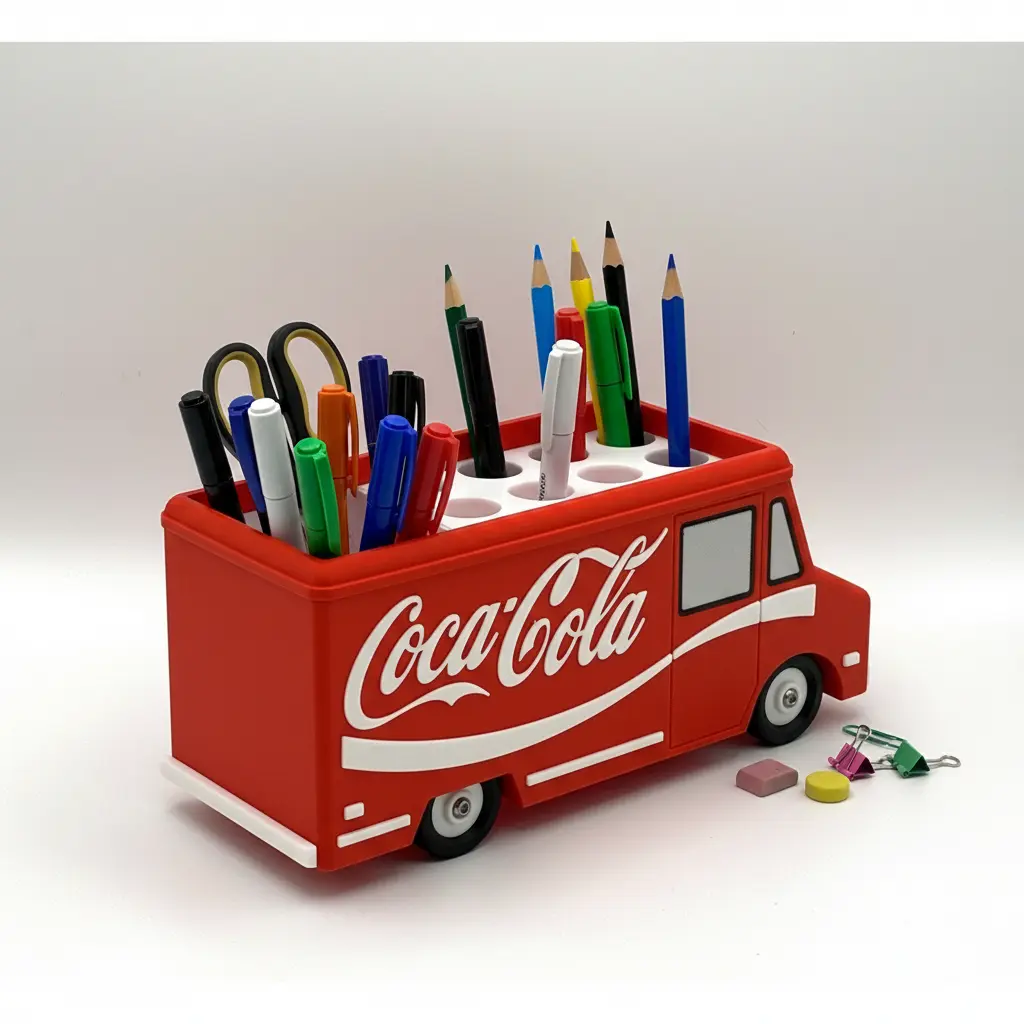 Porta-Canetas Coca-Cola Mini Truck organizador mesa 457 avaliações