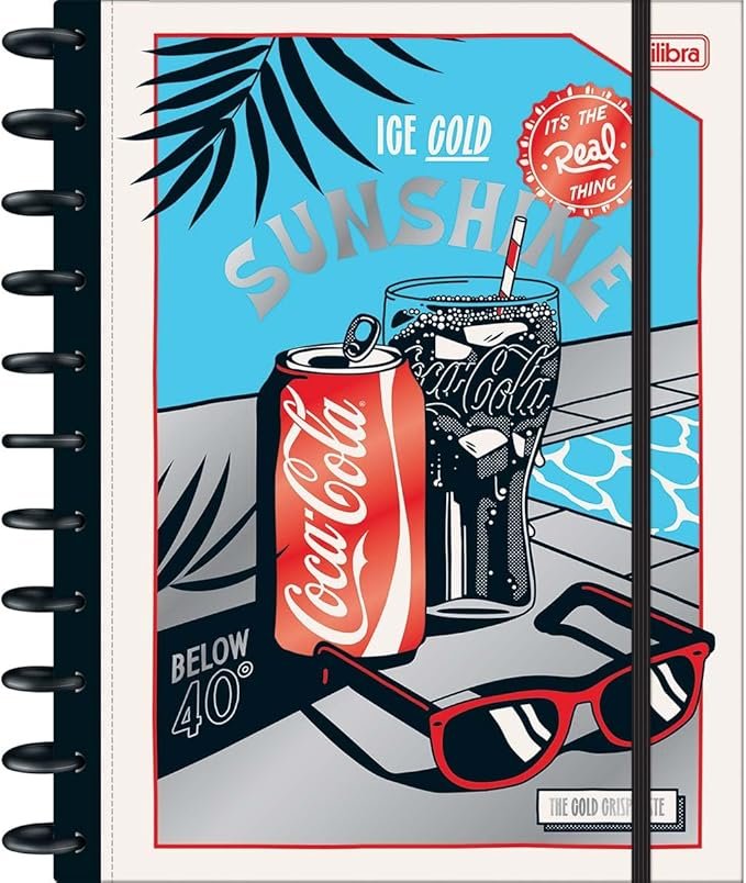 Caderno Universitário Coca-Cola 10 Matérias 160 folhas Tilibra Amazon