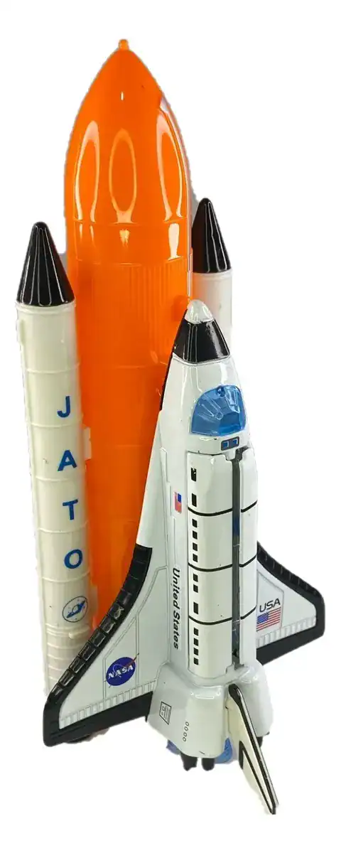 Foguete Espacial Ferro Miniatura Decoração