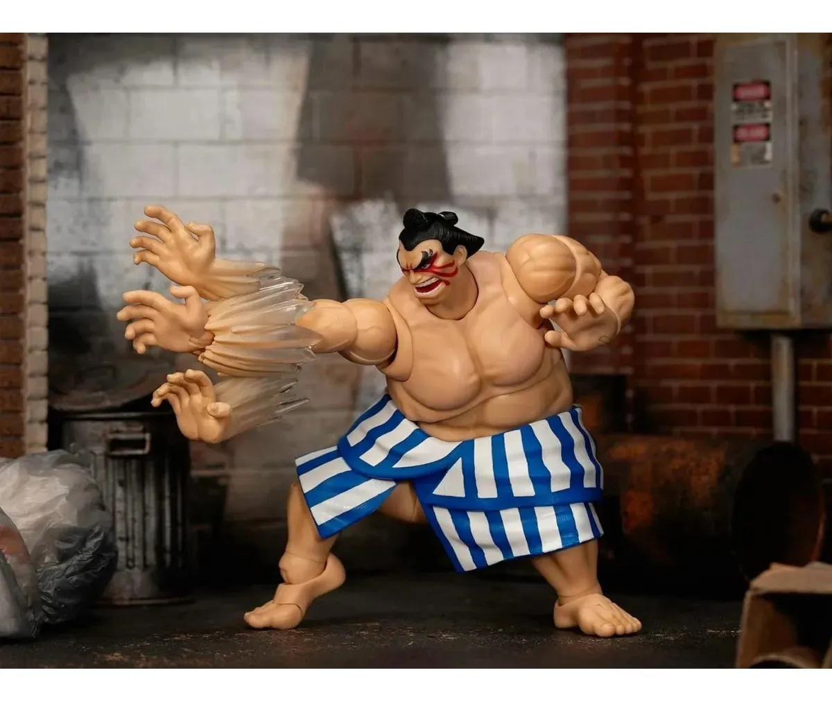 E. Honda Jada Toys Street Fighter Premium sumotori japonês cem mãos