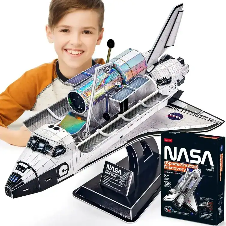 Onibus Espacial Quebra Cabeça 3D Nasa Decoração