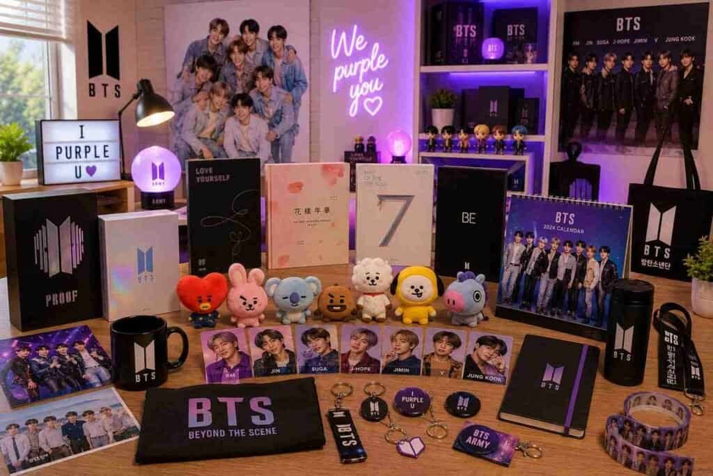 Presentes BTS: ideias para fãs ARMY, K-pop, BT21 e os sete membros – Guia 2026 de quem ama um doraminha