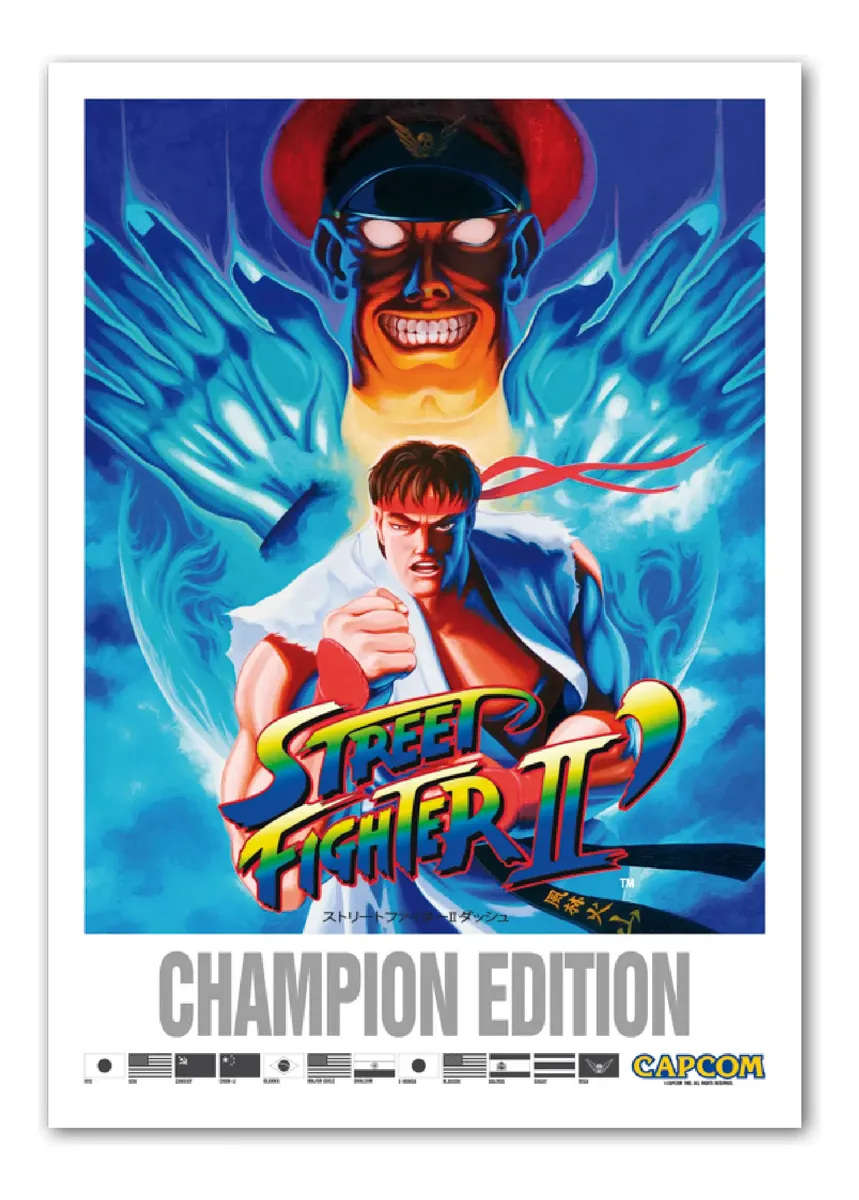 Quadro Street Fighter 6 arte moderna Capcom visual novo