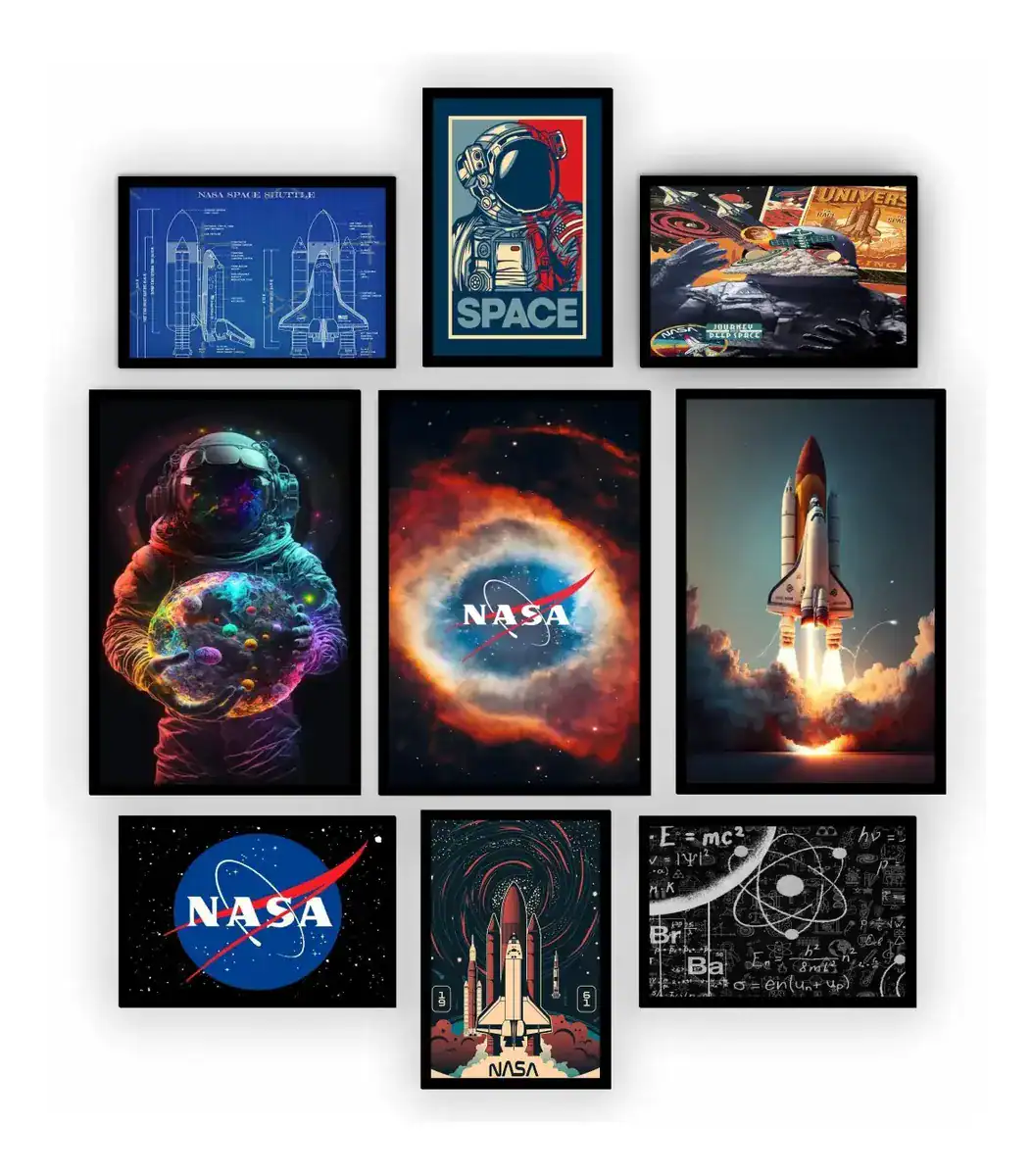 Quadros Decorativos Nasa Color Moldura